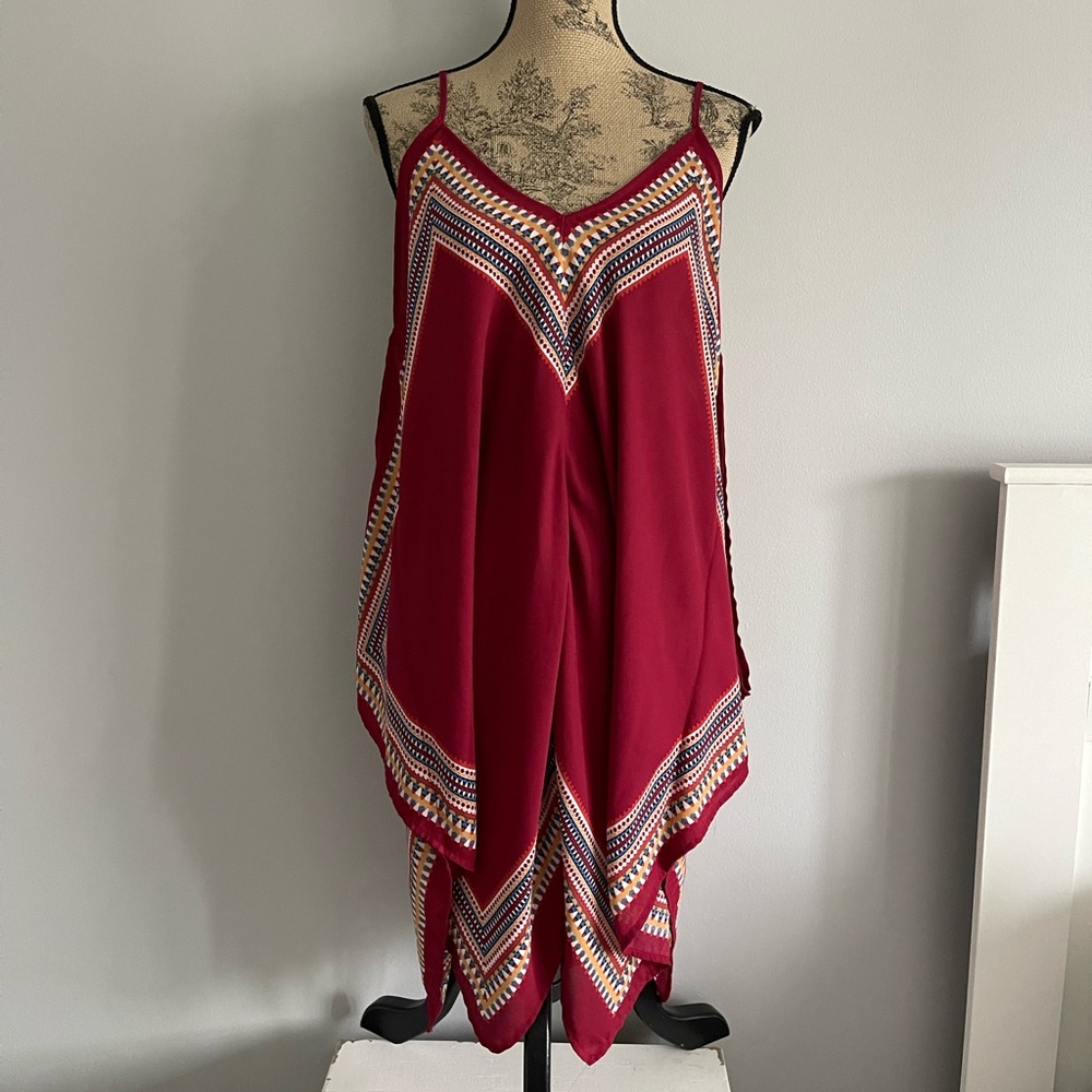 Meraki Multicolor Geometric Dress